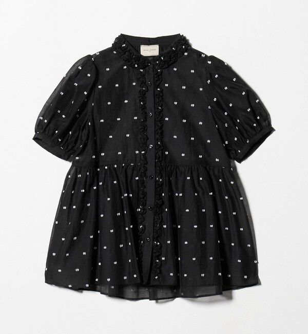 UNITED ARROWS「2トーン ドット ジャガード シャツ」|シャツ・ブラウス|BLACK