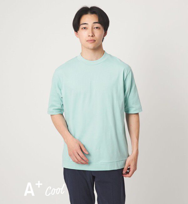 UNITED ARROWS green label relaxing「A+ COOL ビズ クルーネック カットソー Tシャツ -接触冷感・吸水速乾-」|Tシャツ・カットソー|LIME