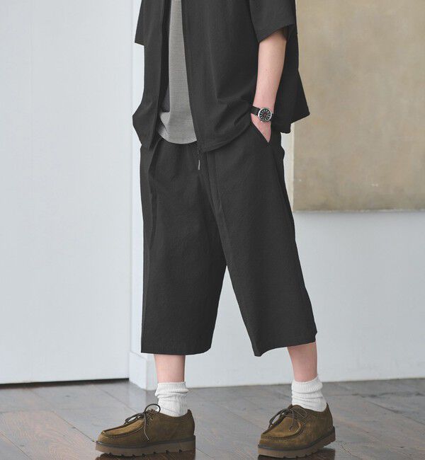 UNITED ARROWS green label relaxing「【WEB限定】＜GLR or＞ワイド ショーツ -吸水速乾-」|その他|BLACK