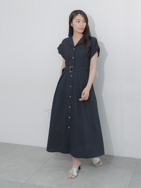 Te chichi「綿サッカーワンピース」|ワンピース|ネイビー