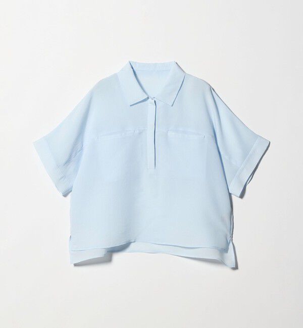 BEAUTY&YOUTH UNITED ARROWS「レーヨンポリエステル ストライプ チュニック」|シャツ・ブラウス|LT.BLUE