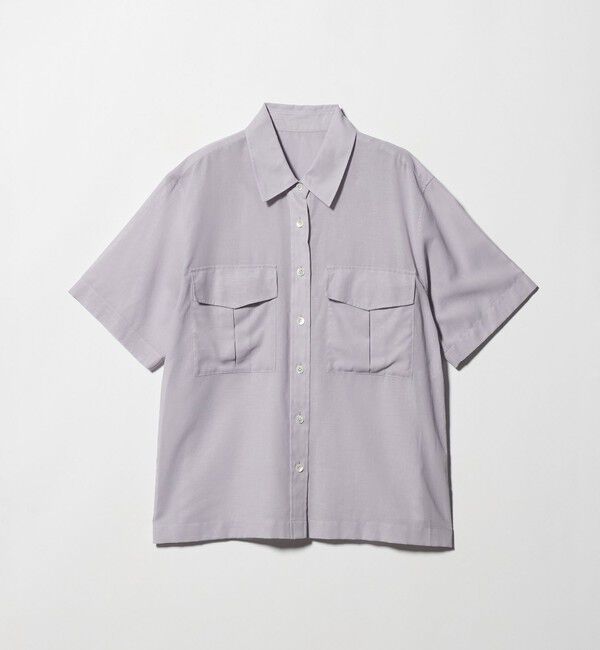 BEAUTY&YOUTH UNITED ARROWS「コットンツイル シアー サファリシャツ」|シャツ・ブラウス|LILAC