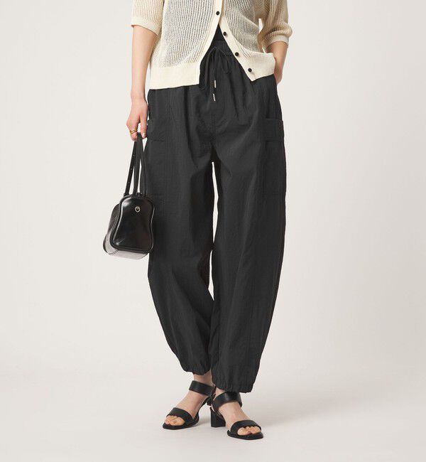 UNITED ARROWS green label relaxing「バルーン カーゴ パンツ  UVカット」|カーゴ|BLACK