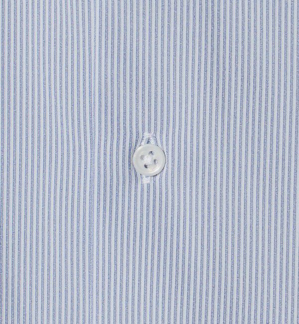 UNITED ARROWS green label relaxing「ポリエステル ラッカン ストライプ スタンダード スナップ ボタンダウン 半袖 シャツ -ストレッチ・イージ」|シャツ・ブラウス|