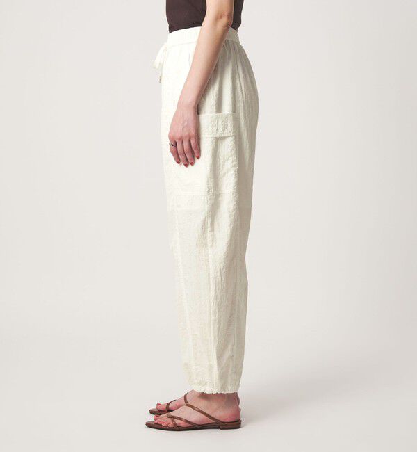 UNITED ARROWS green label relaxing「バルーン カーゴ パンツ オフホワイト  UVカット」|カーゴ|