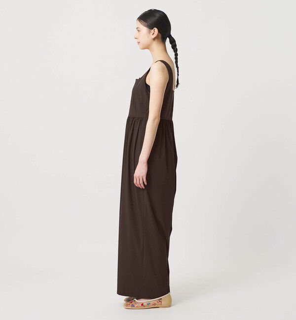 BEAUTY&YOUTH UNITED ARROWS「【WEB限定 Wardrobe DAILY MINIMAL】ギャザーノースリーブ オールインワン 接触冷感 UVカット はっ水」|オールインワン|