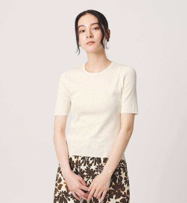 BEAUTY&YOUTH UNITED ARROWS「スパンコール ハーフスリーブ ２WAYカーディガン ウォッシャブル」|カーディガン|