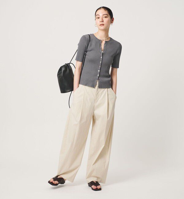 BEAUTY&YOUTH UNITED ARROWS「スパンコール ハーフスリーブ ２WAYカーディガン ウォッシャブル」|カーディガン|
