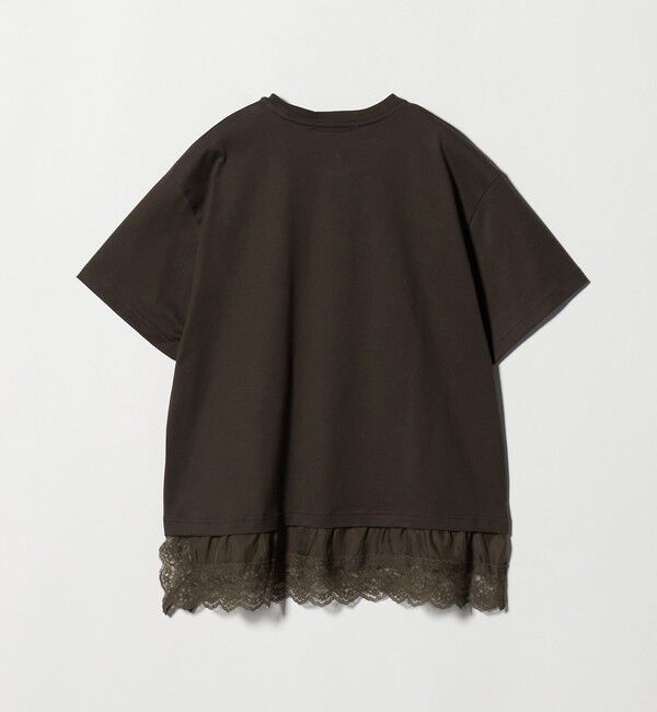 BEAUTY&YOUTH UNITED ARROWS「レースドッキング ショートスリーブ Tシャツ」|Tシャツ・カットソー|