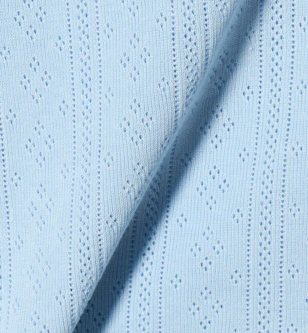 BEAUTY&YOUTH UNITED ARROWS「コットン パターンメッシュ ショートスリーブ カーディガン ウォッシャブル」|カーディガン|