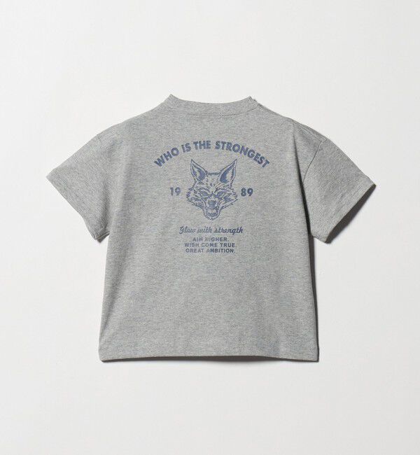 UNITED ARROWS green label relaxing「【WEB限定】アニマルプリント Tシャツ/ キッズ 100cm-160cm」|Tシャツ・カットソー|MD.GRAY