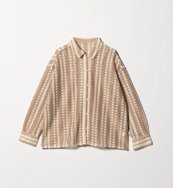 UNITED ARROWS green label relaxing「カラミレース シャツ」|シャツ・ブラウス|BEIGE