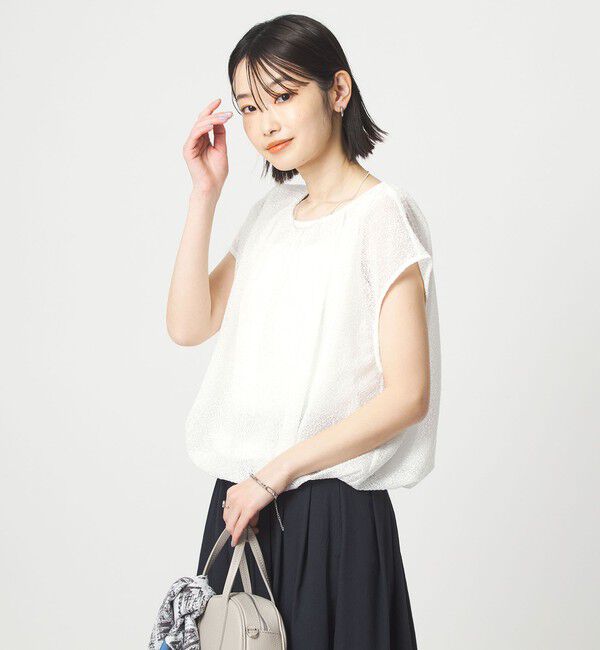 UNITED ARROWS green label relaxing「ラッセルレース スソバルーン カットソー」|Tシャツ・カットソー|