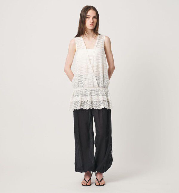 ATTISESSION「＜ATTISESSION＞レース カシュクール ブラウス」|Tシャツ・カットソー|
