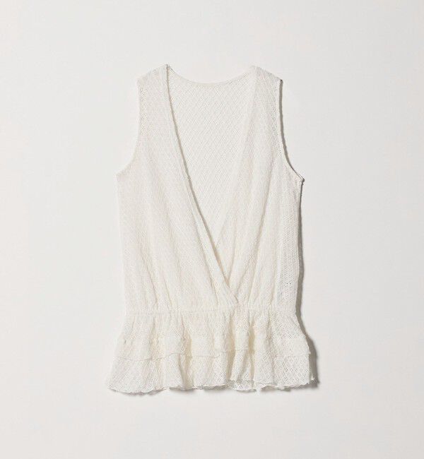 ATTISESSION「＜ATTISESSION＞レース カシュクール ブラウス」|Tシャツ・カットソー|
