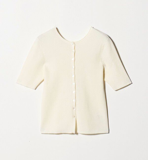 BEAUTY&YOUTH UNITED ARROWS「スパンコール ハーフスリーブ ２WAYカーディガン ウォッシャブル」|カーディガン|