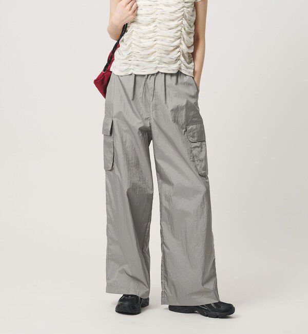 BEAUTY&YOUTH UNITED ARROWS「ナイロン ドローストリング カーゴパンツ」|カーゴ|LT.GRAY