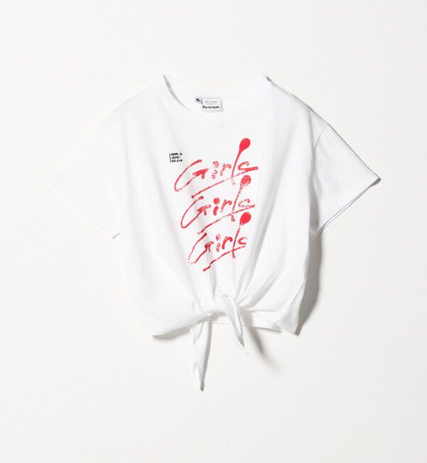BEAUTY&YOUTH UNITED ARROWS「＜Girls Department Club＞プリント ノット Tシャツ」|Tシャツ・カットソー|WHITE