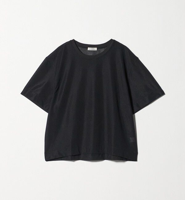 UNITED ARROWS green label relaxing「シアー メッシュ クルーネック プルオーバー カットソー」|Tシャツ・カットソー|BLACK