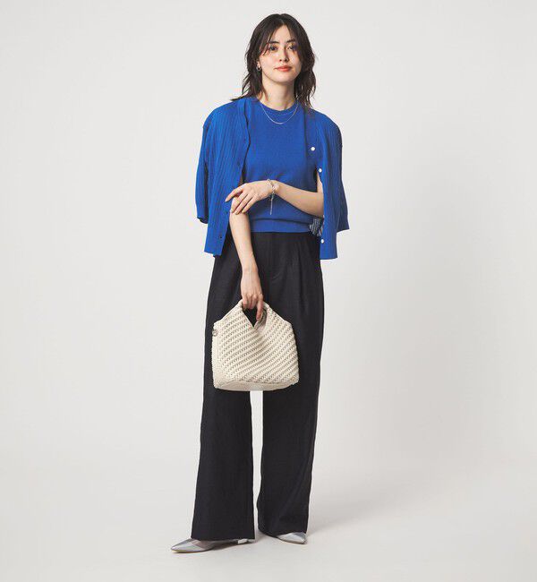 UNITED ARROWS green label relaxing「ブライトシアー ノースリーブ ニット」|ニット・セーター|