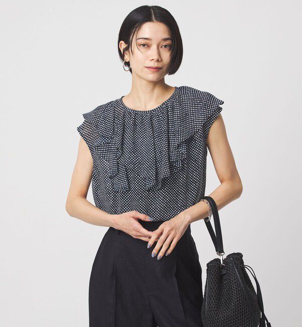 UNITED ARROWS green label relaxing「アシンメトリー フリル フレンチスリーブ ブラウス」|シャツ・ブラウス|その他2