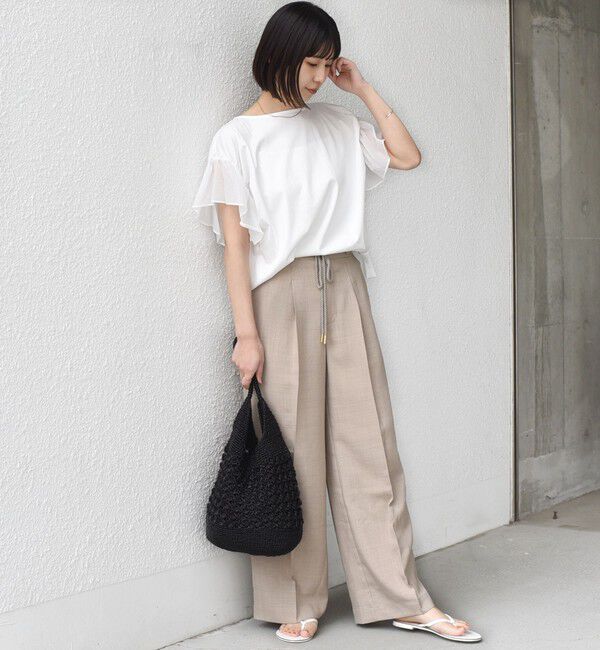 SHIPS Colors 「【WEB限定】SHIPS Colors:〈手洗い可能〉シルケット 天竺 オーバー トップス◇」|Tシャツ・カットソー|