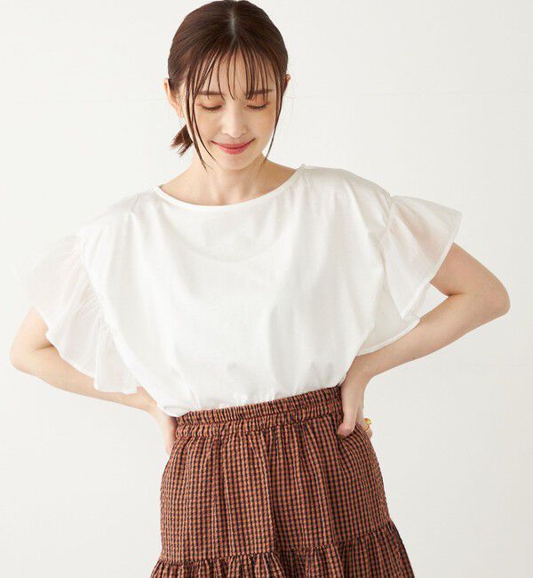 SHIPS Colors 「【WEB限定】SHIPS Colors:〈手洗い可能〉シルケット 天竺 オーバー トップス◇」|Tシャツ・カットソー|