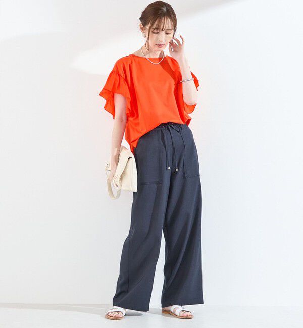 SHIPS Colors 「【WEB限定】SHIPS Colors:〈手洗い可能〉シルケット 天竺 オーバー トップス◇」|Tシャツ・カットソー|
