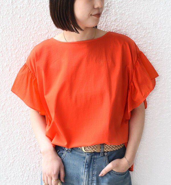 SHIPS Colors 「【WEB限定】SHIPS Colors:〈手洗い可能〉シルケット 天竺 オーバー トップス◇」|Tシャツ・カットソー|