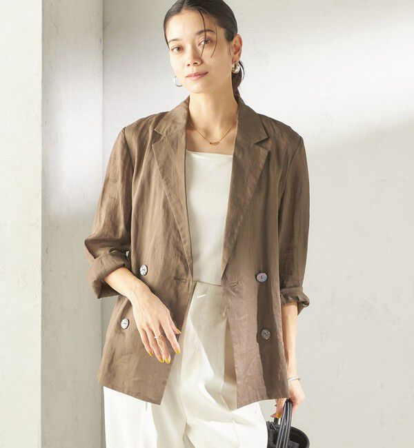 SHIPS for women「〈手洗い可能〉ラミー 4 ジャケット 26SS」|テーラードジャケット|