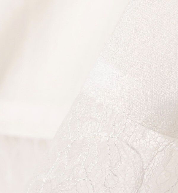 SHIPS Colors 「SHIPS Colors:〈手洗い可能〉ヘム レース スキッパー ブラウス◇」|シャツ・ブラウス|