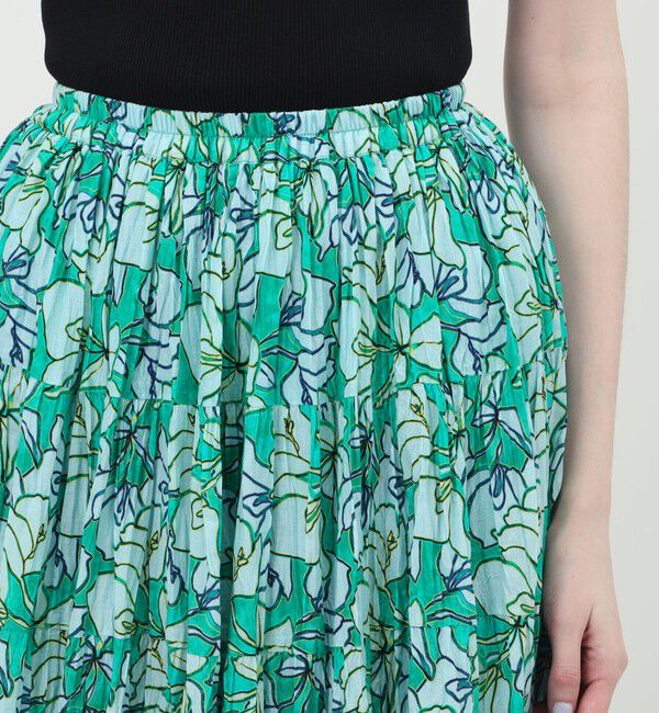 TOMORROWLAND BUYING WEAR「【WEB先行予約・別注】MARIHA Flower Poem 草原の虹のスカート」|フレア|