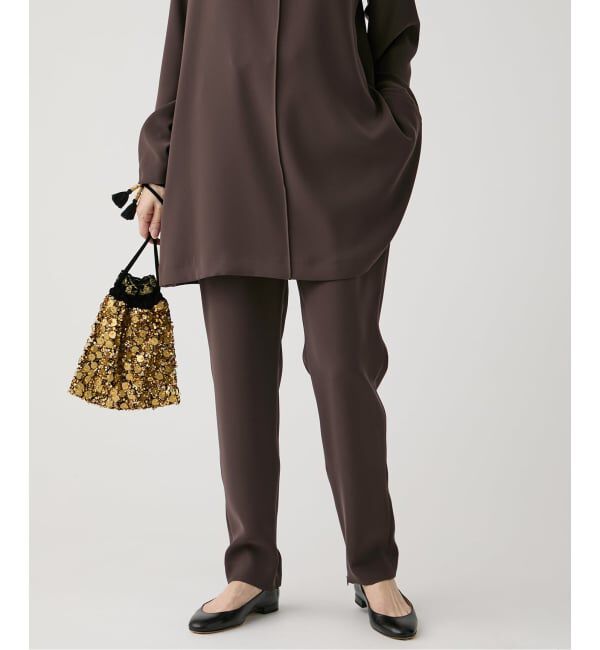 VERMEIL par iena「ツイルストレッチスリムパンツ」|スラックス|