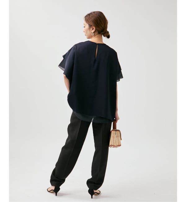 VERMEIL par iena「Spun satin レイヤードブラウス」|シャツ・ブラウス|