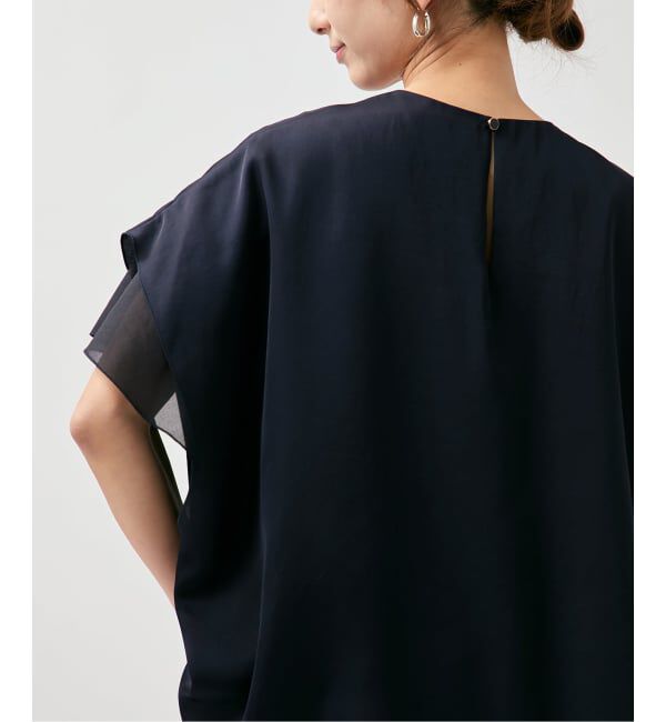 VERMEIL par iena「Spun satin レイヤードブラウス」|シャツ・ブラウス|