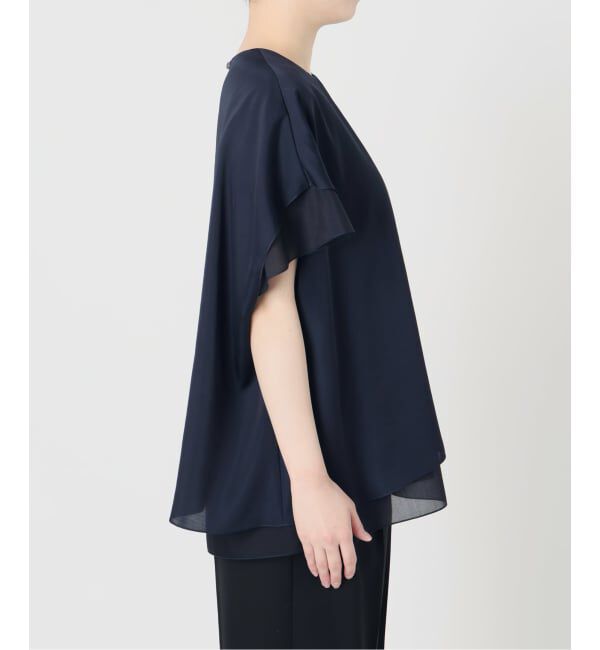 VERMEIL par iena「Spun satin レイヤードブラウス」|シャツ・ブラウス|