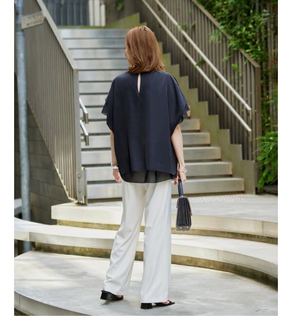 VERMEIL par iena「Spun satin レイヤードブラウス」|シャツ・ブラウス|