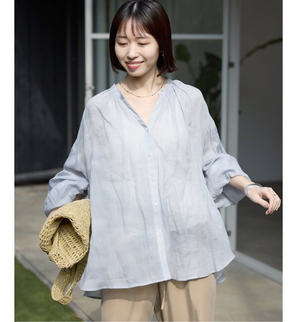 SLOBE IENA「《追加》ラミースキッパーシャツ」|シャツ・ブラウス|