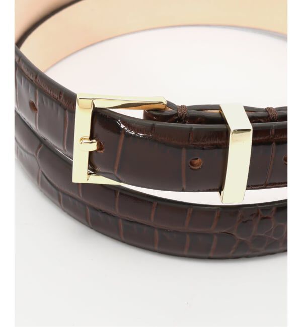 VERMEIL par iena「MANUELA マヌエラ レザーベルト H;20mm Printed Croco 102254CO」|ベルト|