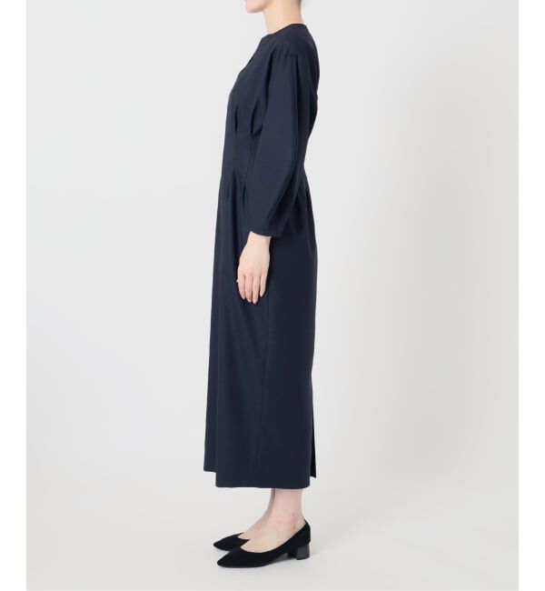 VERMEIL par iena「《一部WEB限定予約》FLAXASA jewel ox ウエストシェイプワンピース」|ワンピース|
