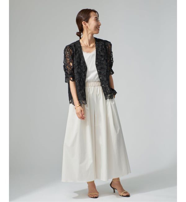VERMEIL par iena「《手洗い可》LIMONTA ギャザーワイドクロップドパンツ」|その他|