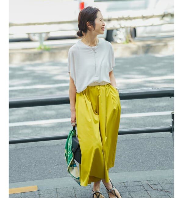 VERMEIL par iena「《手洗い可》LIMONTA ギャザーワイドクロップドパンツ」|その他|