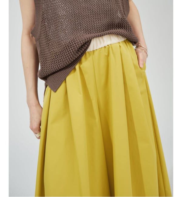 VERMEIL par iena「《手洗い可》LIMONTA ギャザーワイドクロップドパンツ」|その他|