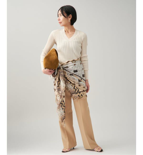 VERMEIL par iena「《追加》PIERRE LOUIS MASCIA ピエール ルイマーシャScarf 135x194cm 517317/101」|バンダナ・スカーフ|