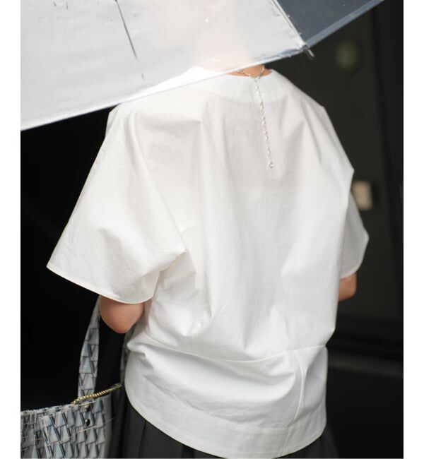 VERMEIL par iena「《予約》cotton back satin T-ブラウス」|シャツ・ブラウス|