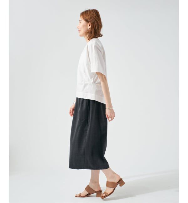 VERMEIL par iena「《予約》cotton back satin T-ブラウス」|シャツ・ブラウス|