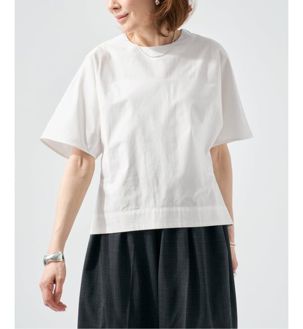 VERMEIL par iena「《予約》cotton back satin T-ブラウス」|シャツ・ブラウス|