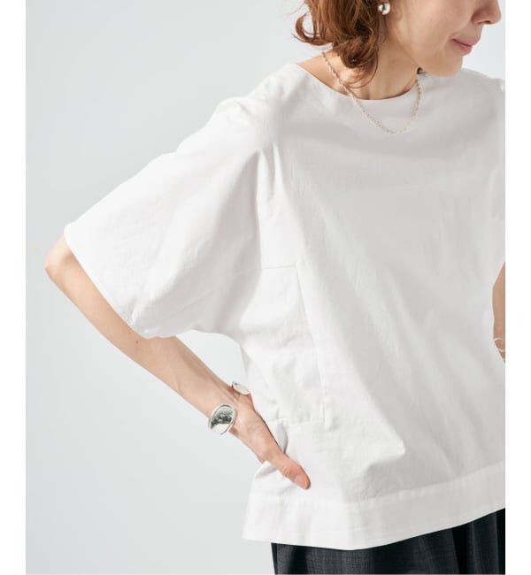 VERMEIL par iena「《予約》cotton back satin T-ブラウス」|シャツ・ブラウス|