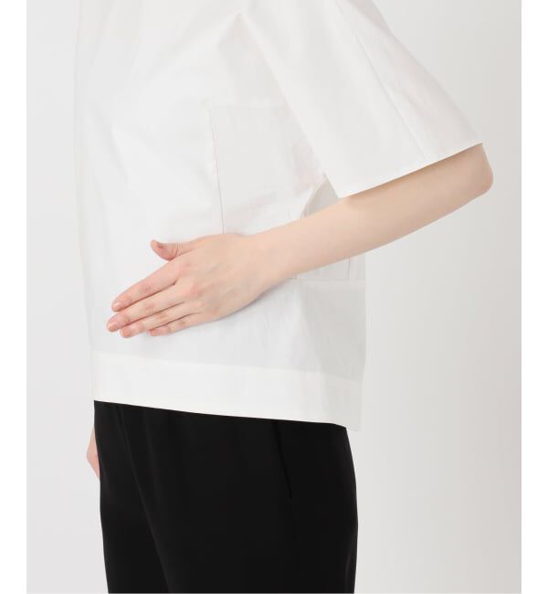 VERMEIL par iena「《予約》cotton back satin T-ブラウス」|シャツ・ブラウス|