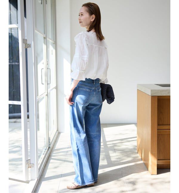 SLOBE IENA「《WEB限定/追加予約》コットンレーヨンレースブラウス」|シャツ・ブラウス|